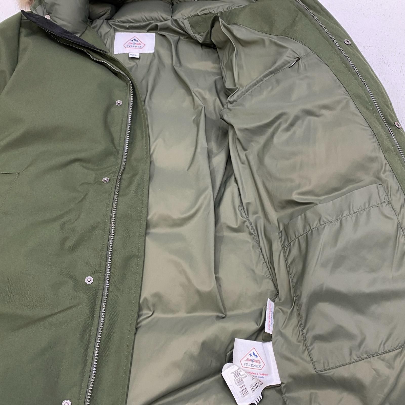 【加古川店】 中古 Pyrenex | ピレネックス ダウンジャケット ANNECY FUR HMO050 カーキ サイズ：M 【108】 加古川店】 中古 Pyrenex | ピレネックス ダウンジャケット ANNECY FUR
