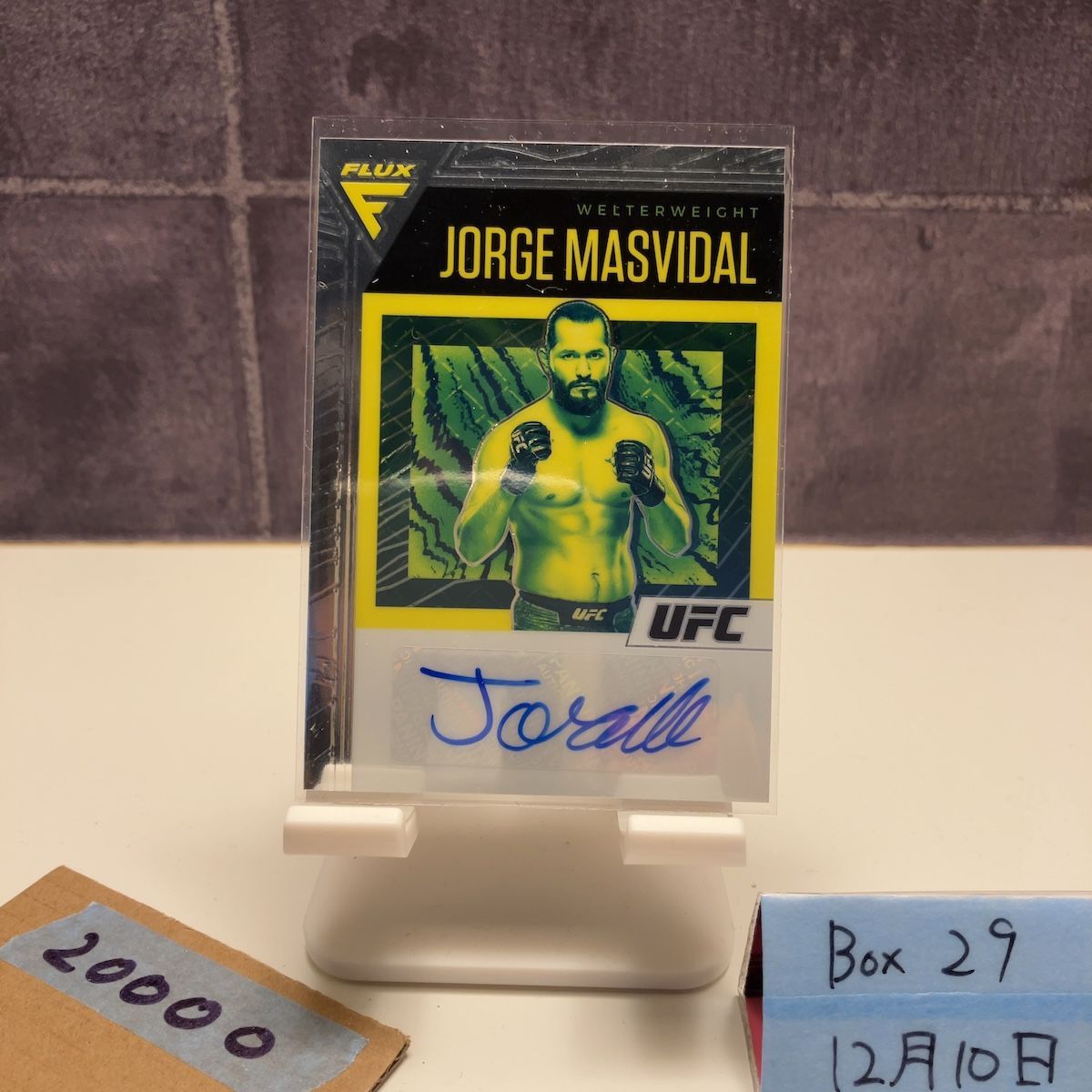 2021 Panini Jorge Masvidal 直筆サインカード UFC Chronicles Flux