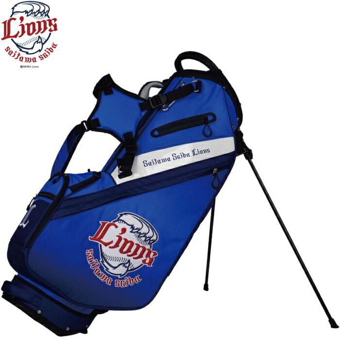 埼玉西武ライオンズ SLCB 1442 スタンド キャディバッグ 9 5型 レザックス オフィシャルゴルフグッズ
