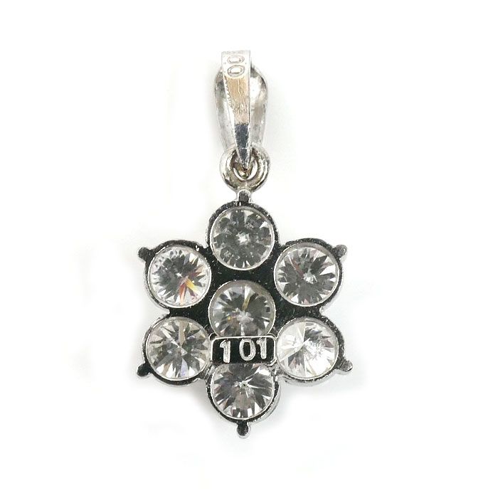 Pt900プラチナ ペンダントトップ ダイヤモンド1.01ct 1.4g フラワー
