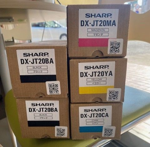 現品限りの大特価！】SHARP☆DX-20JT純正トナー 5本セット☆送料込み 