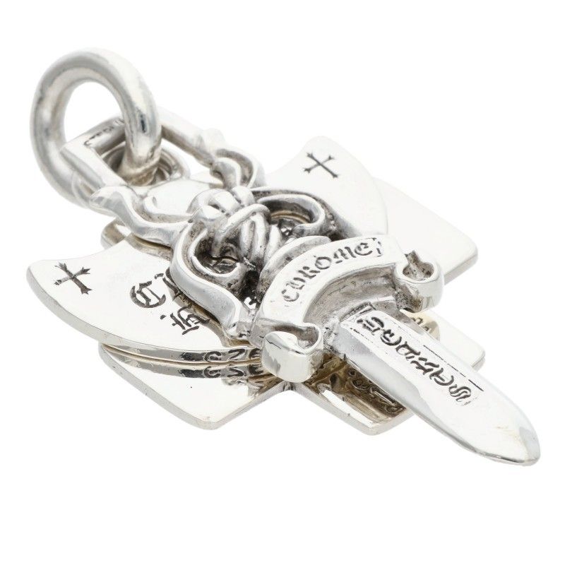 クロムハーツ 3TRINKETS OLD/スリートリンケッツ シルバーネックレス