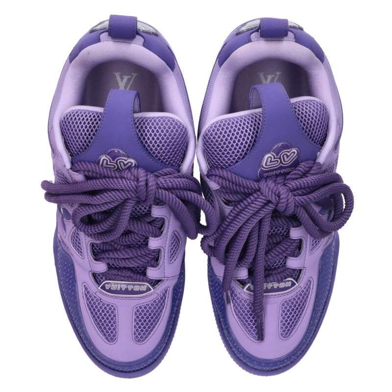 ルイヴィトン LVスケート・ライン メッシュ切替レザーローカット