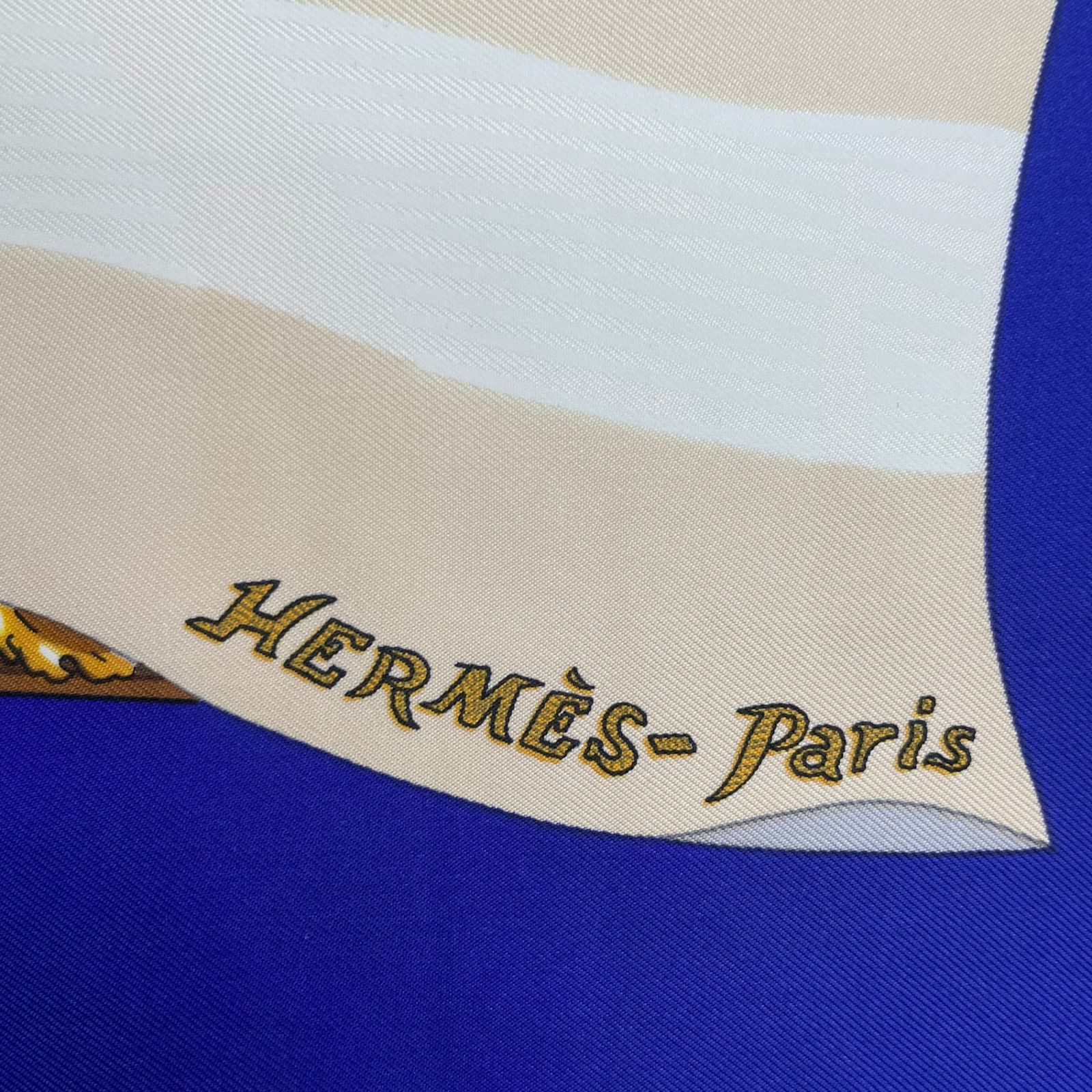 美品 HERMES エルメス スカーフ シルク カレ90 Souvenirs de Paris