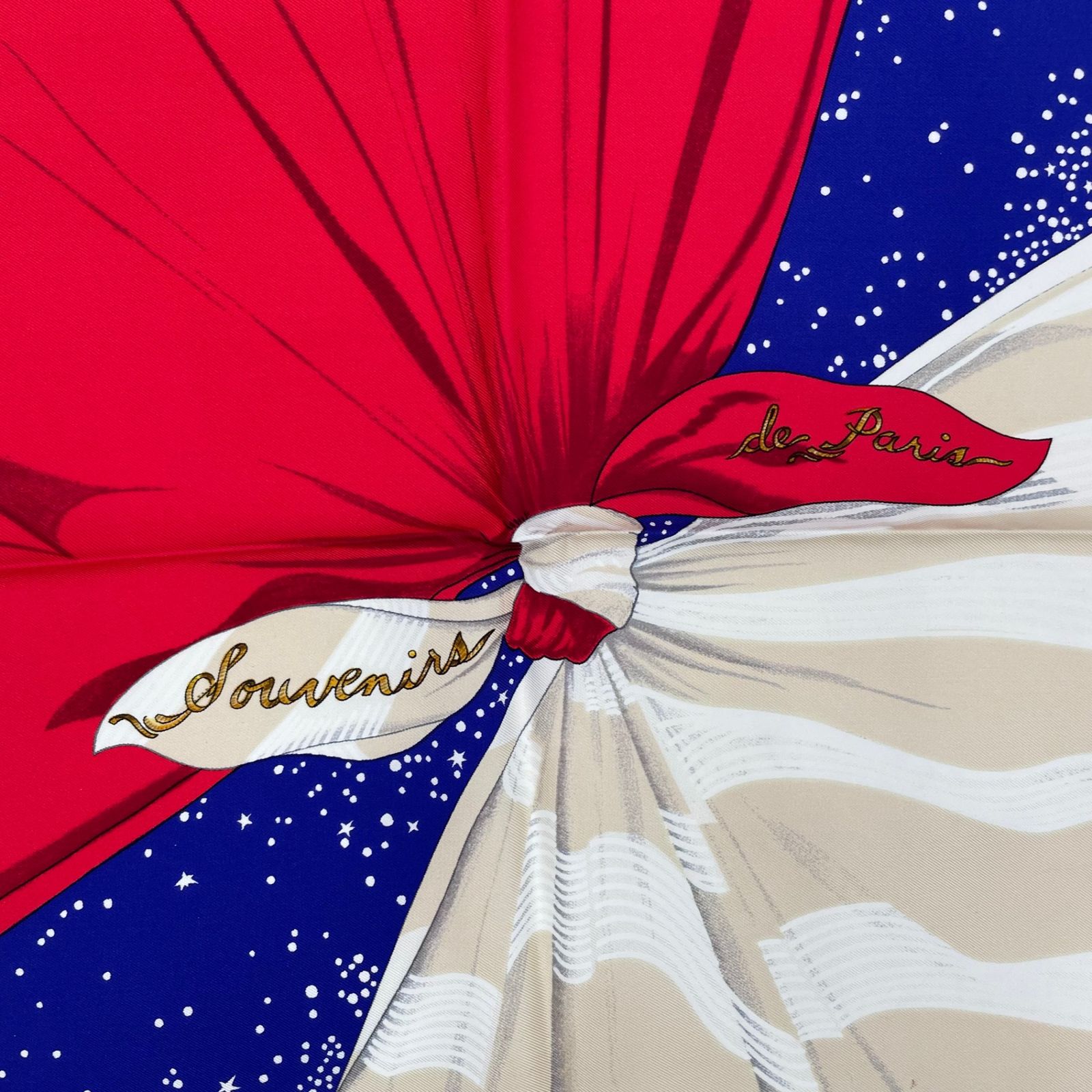 美品 HERMES エルメス スカーフ シルク カレ90 Souvenirs de Paris