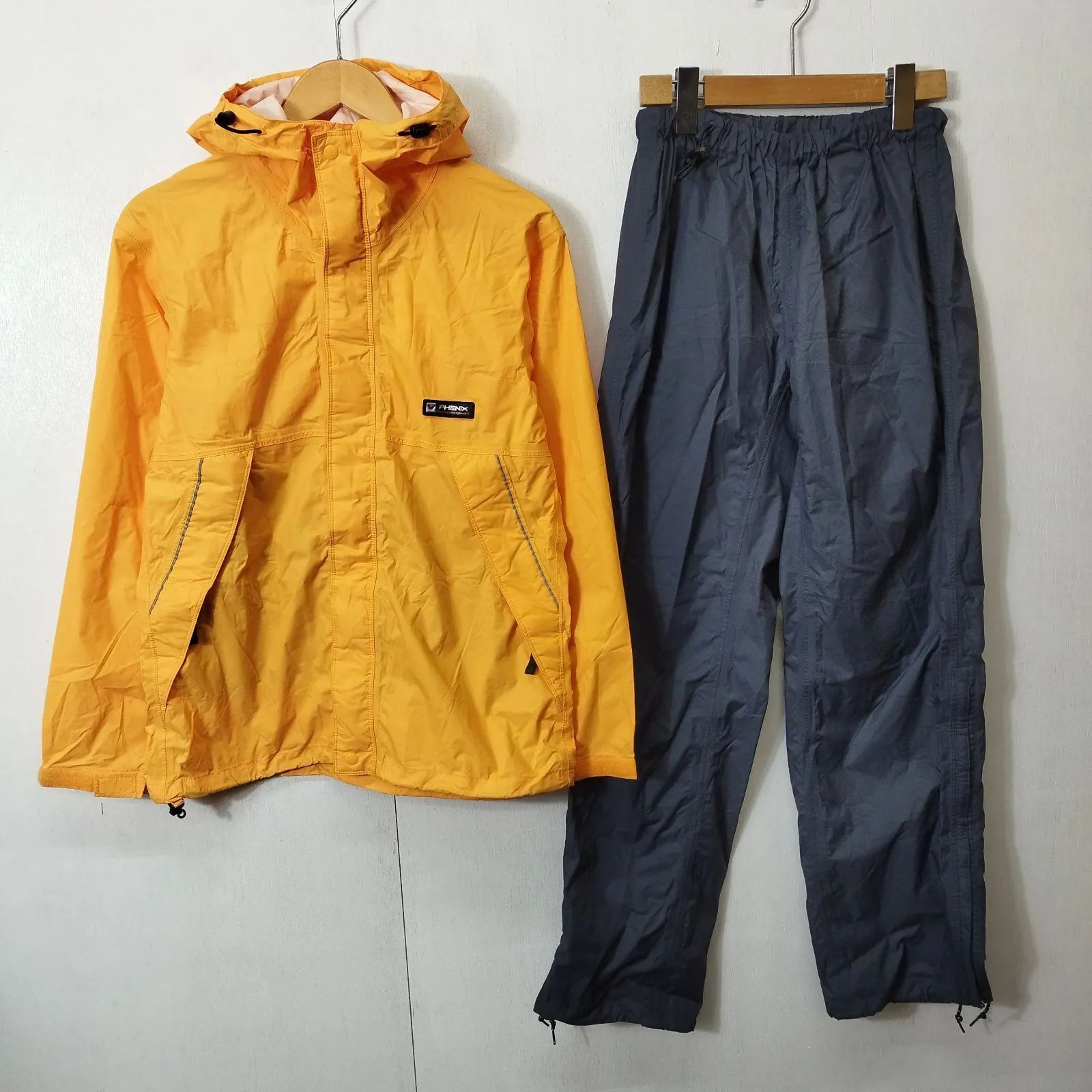 phenix フェニックス ナイロン セットアップ 上下 レイン ウェア 雨具