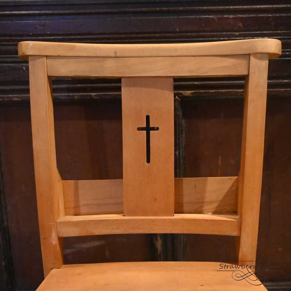 L3710-14-6 英国アンティーク チャーチチェア ヴィクトリアン