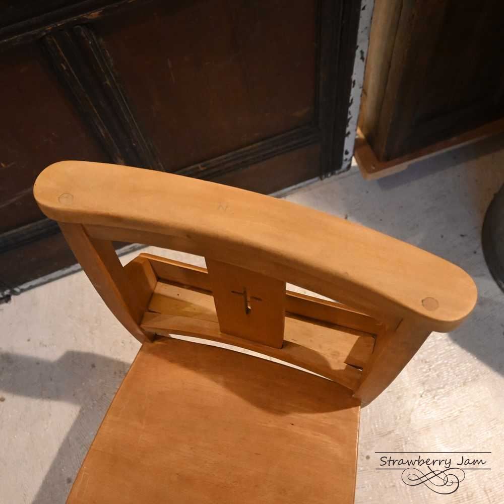 L3710-14-6 英国アンティーク チャーチチェア ヴィクトリアン