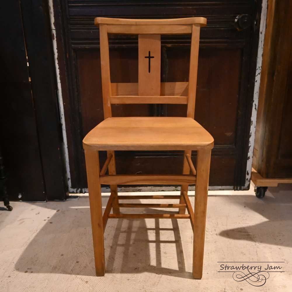 L3710-14-6 英国アンティーク チャーチチェア ヴィクトリアン