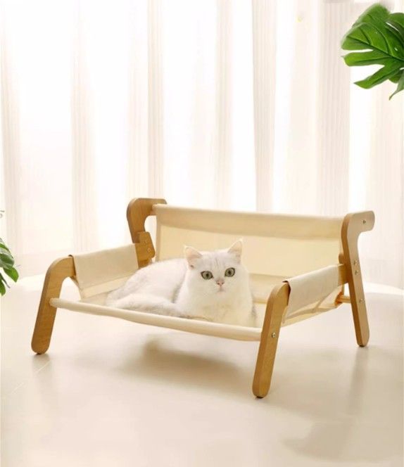 ペット用ベッド　木製　ベンチ風　北欧風　シンプルデザイン 猫　小型犬　インテリア　ギフト　おしゃれ　選択可　新品