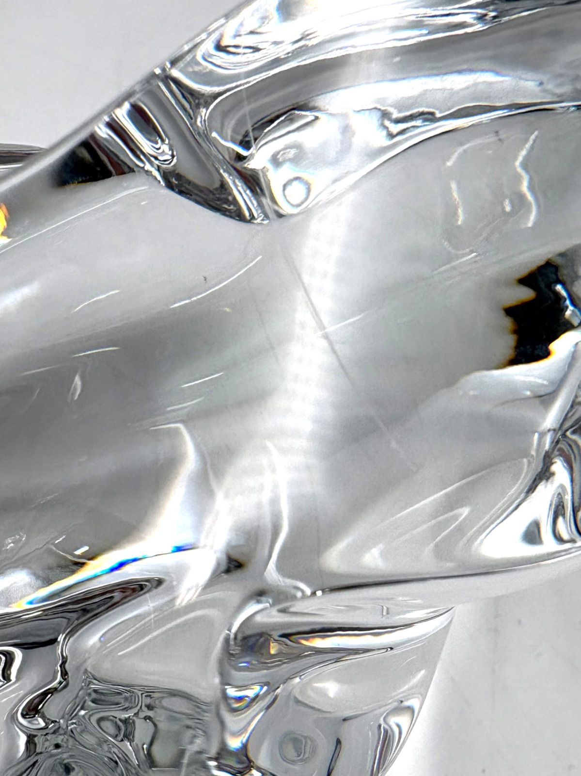  BACCARAT バカラ 大型 26cm ヒョウ パンサー クリスタルガラス オブジェ 置物 花飾り 置物 インテリア小物