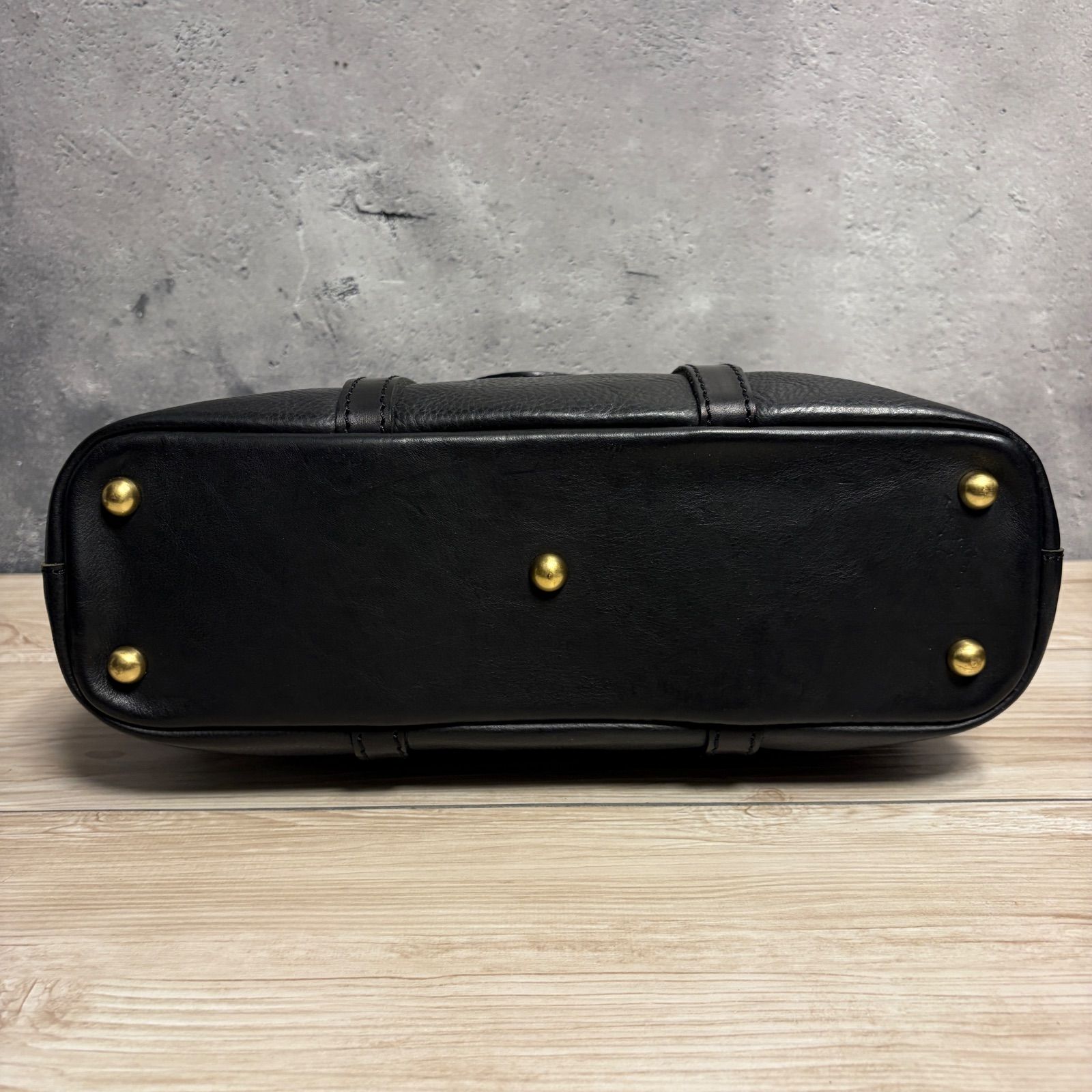 美品 HERZ ヘルツ Organ オルガン 本革 2WAY トートバッグ ブラック