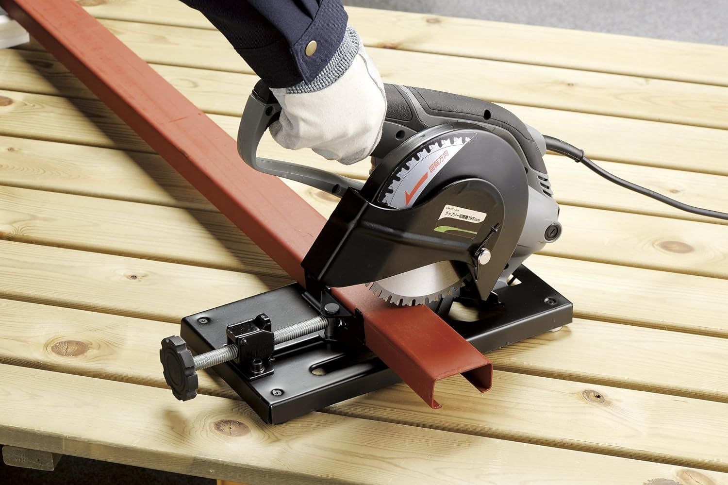 在庫 高儀 Takagi チップソー切断機 165 mm EARTH MAN CS-100 TAA 加工物の固定 取り外しが素早くできるクイックバイス チップソー 電動工具 高速カッター 電動のこぎり 卓上丸ノコ 高速切断機