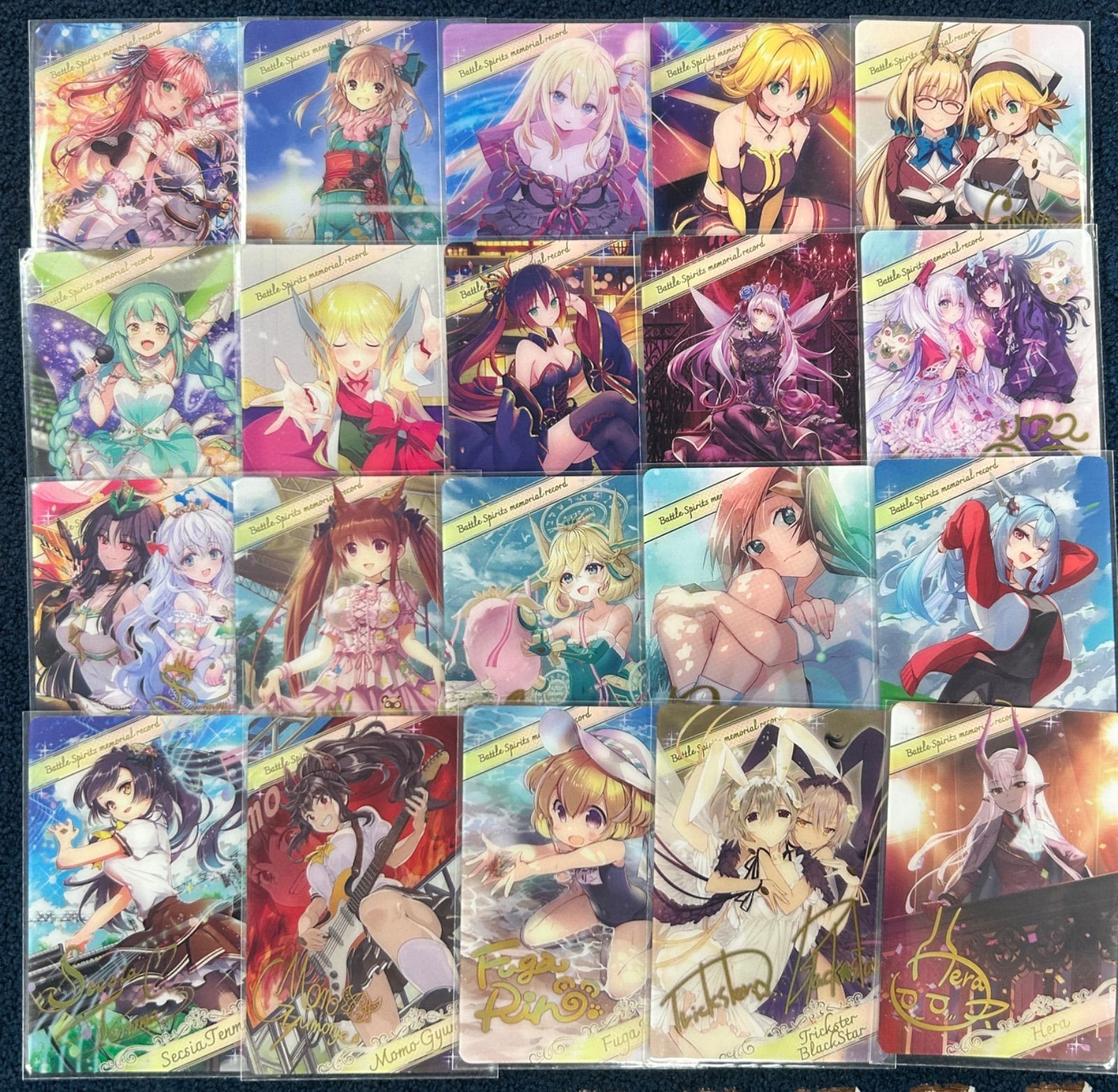 バトルスピリッツ メモリアルレコード ブロマイド風 メタリックカード 20種