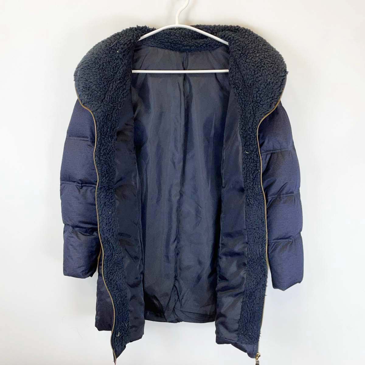 due sei ドゥエ セイ ダウン ジャケット ボア 9AR ネイビー レディース