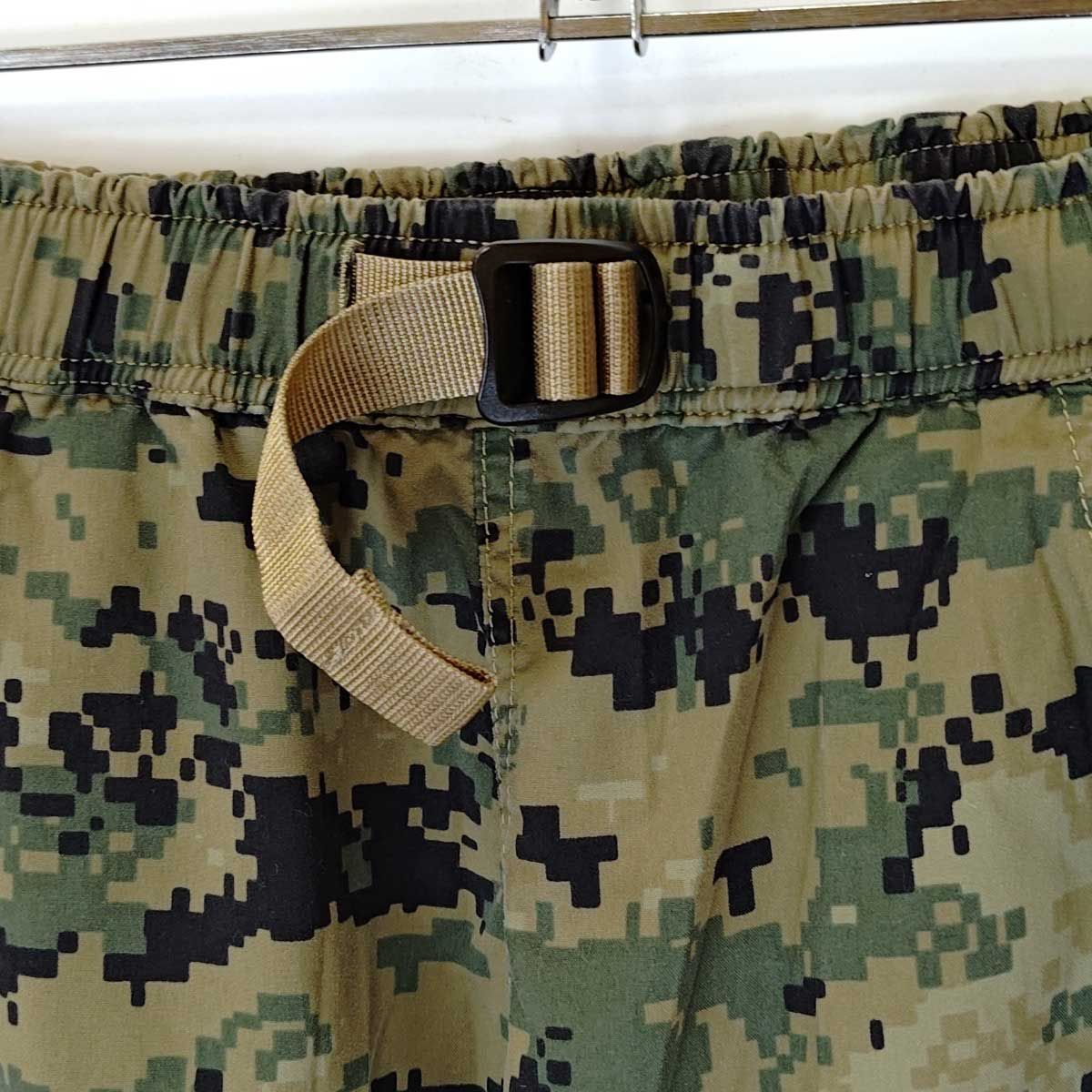 山と道 U L HIKE BACKPACKING クライミングパンツ イージー ナイロン ウエストゴム ベルト カモフラ