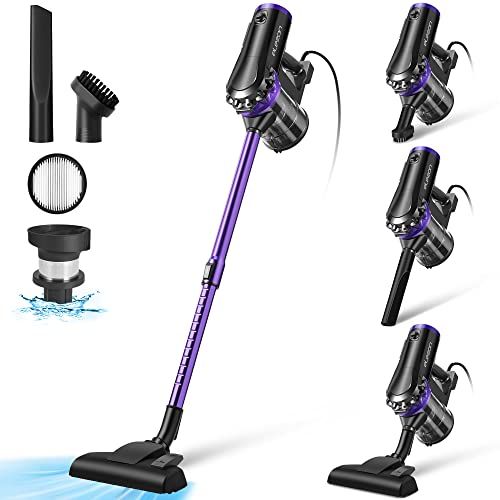 elezon 掃除機 F 800 コード式 マルチサイクロン パワフル 18000 Pa 強力吸引1 2 L 大容量ダストカップ 掃除 機 スティッククリーナー 軽量 コード付き そうじき コンパクト 紙パック不要 パープル 3 aa 1 e 6 c 9