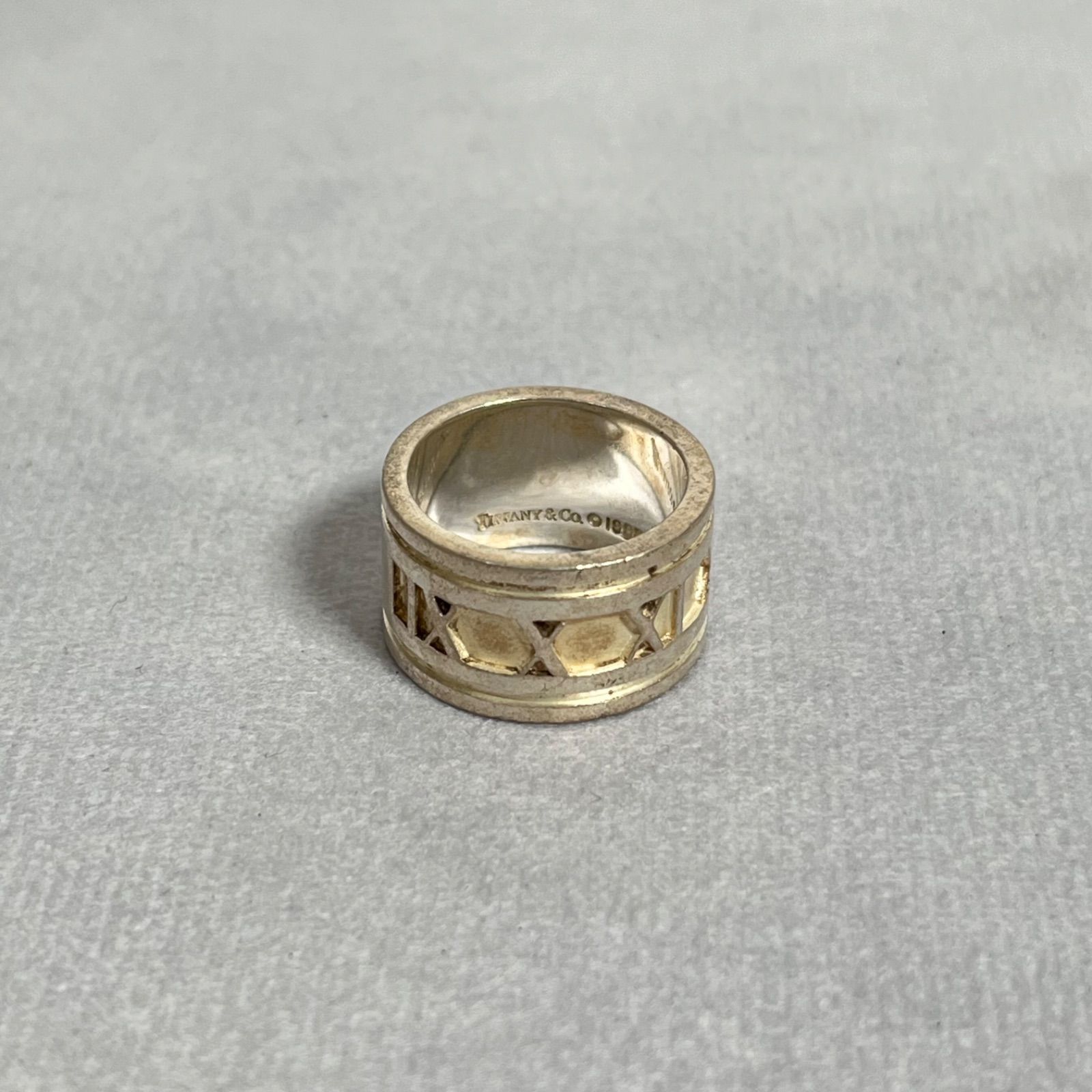 管2602-75】TIFFANY&Co. ティファニー アトラス リング ワイド 約12 