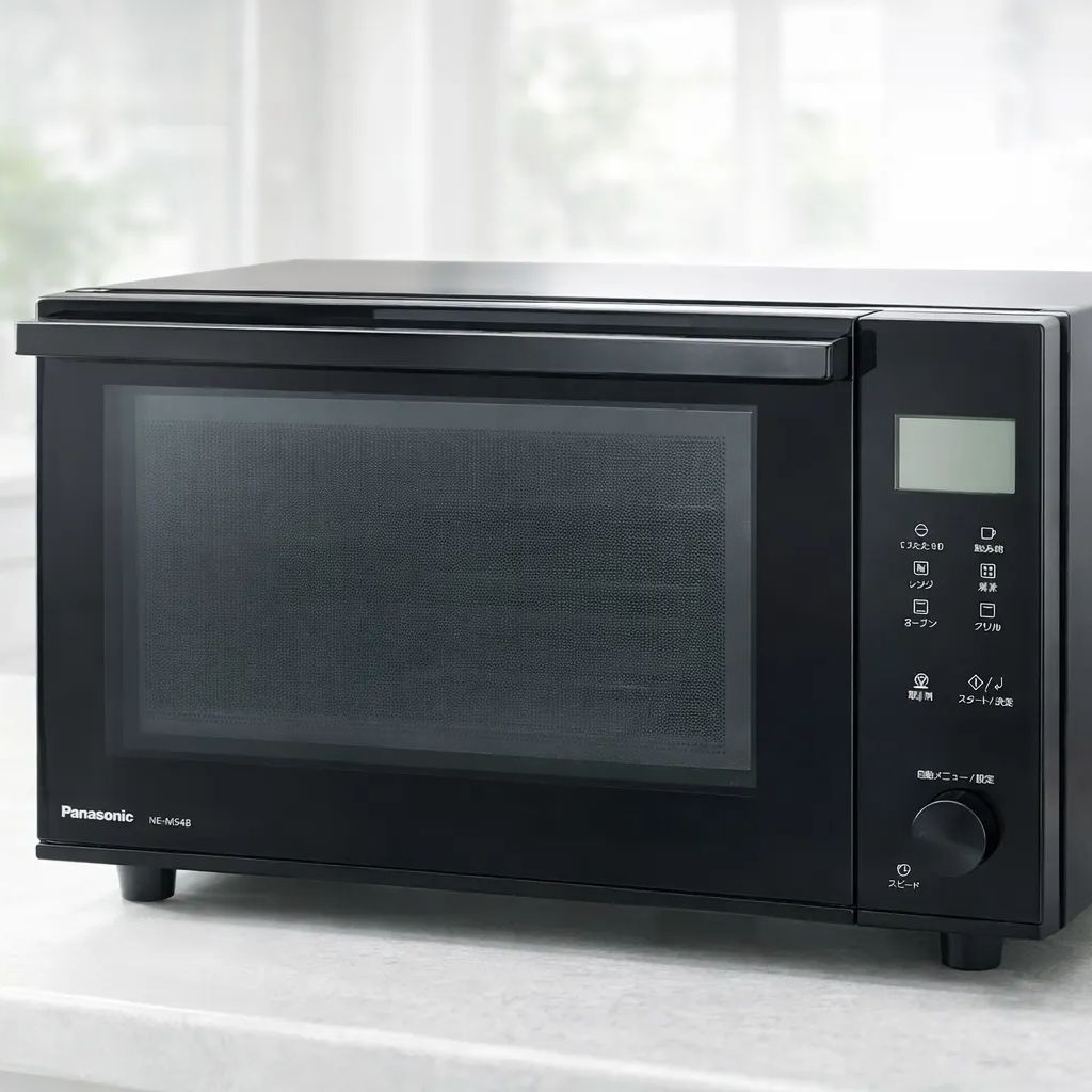 中古美品】Panasonic オーブンレンジ NE-MS4B-K 2024年製 フラット庫内