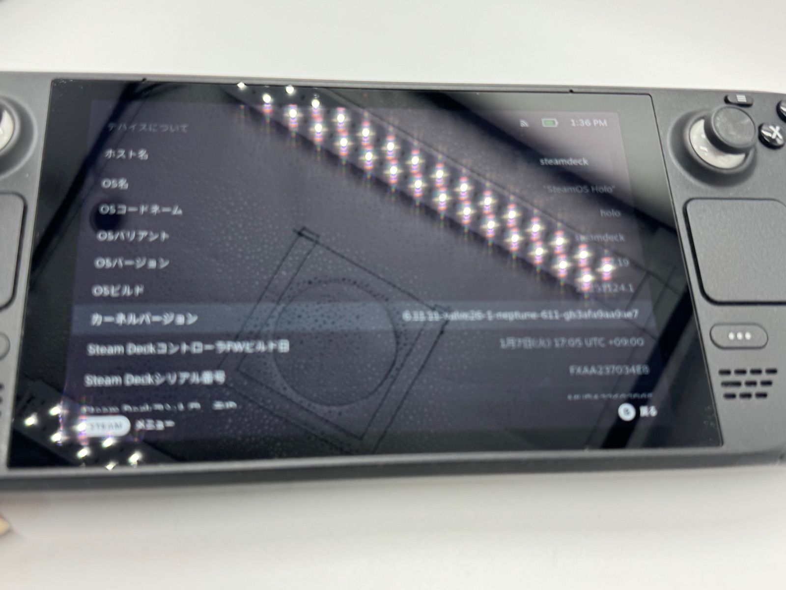 ジャンク品 ギガ数不明 Steam Deck スチームデック バルブ 1010 *3550