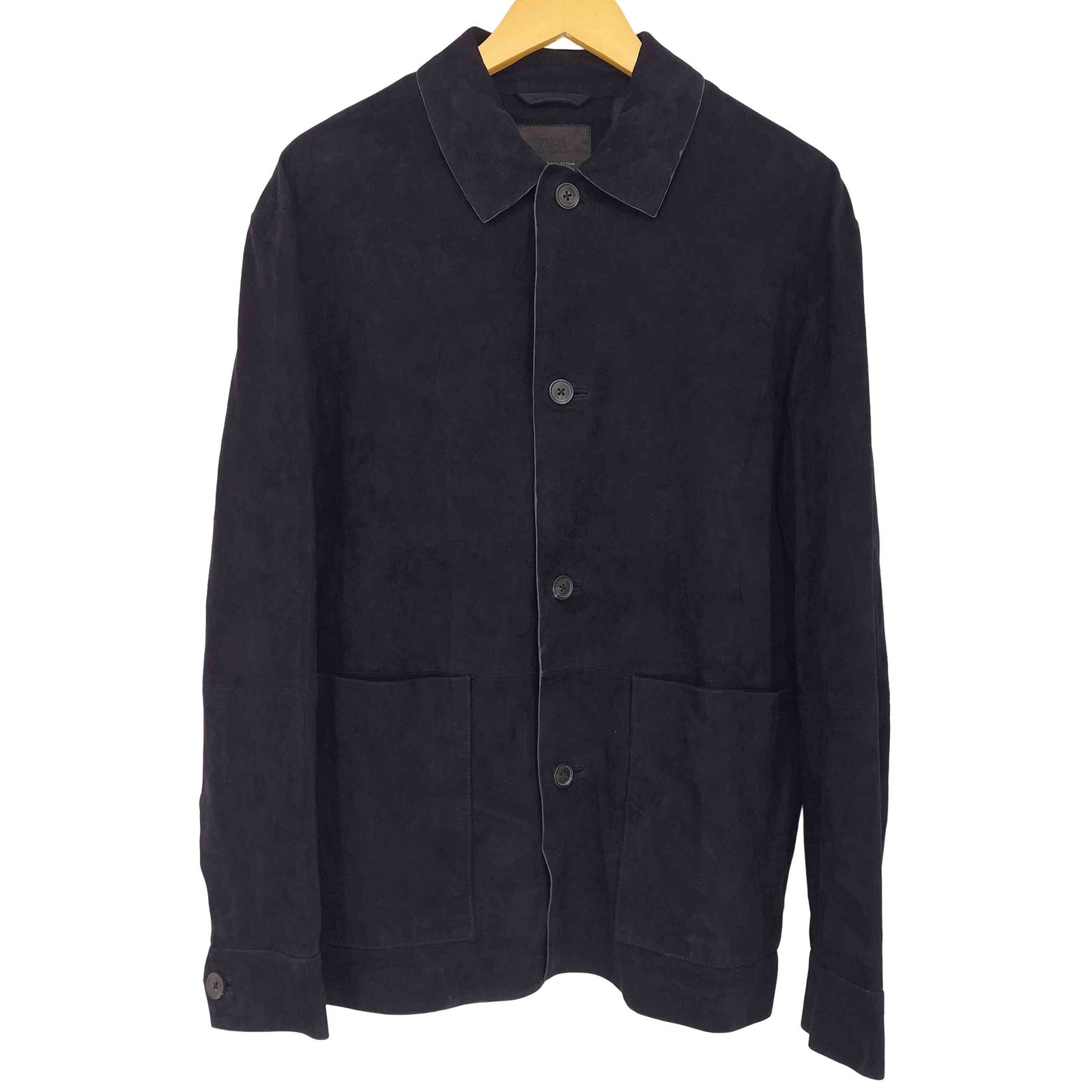 ザラ ZARA スエード レザーシャツジャケット メンズ import：M - メルカリ