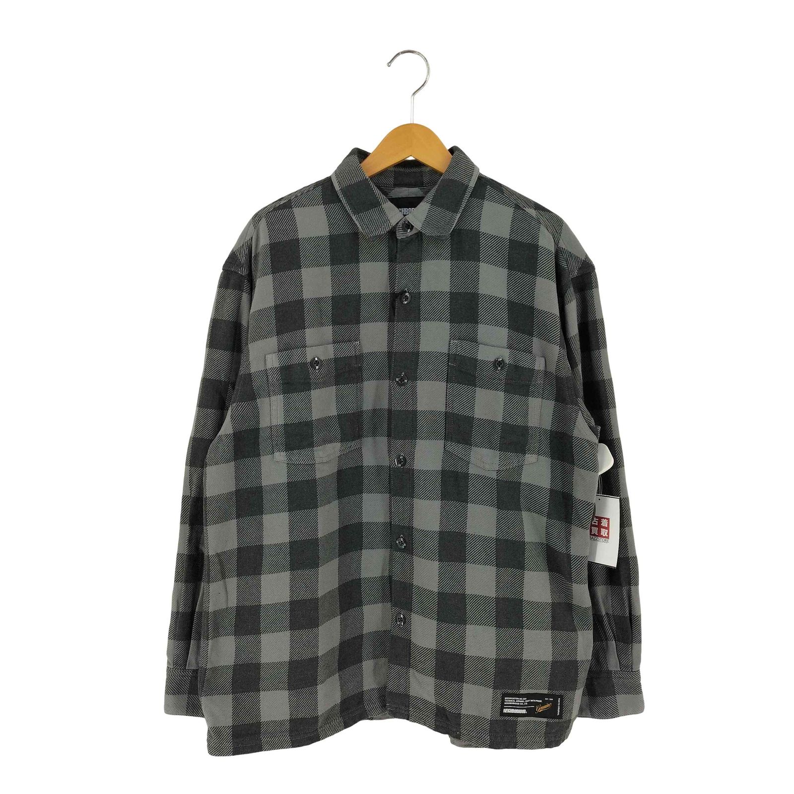 ネイバーフッド NEIGHBORHOOD GARMENT DYED BLOCK CHECK SHIRT LS
