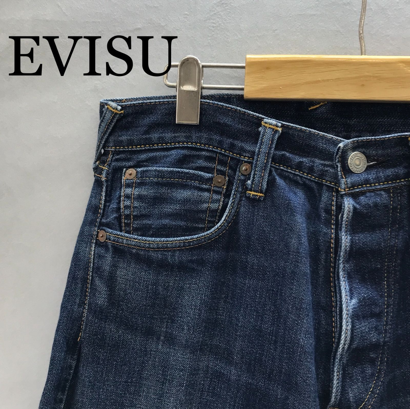 古着】【Used】生産国:日本 エヴィスジーンズ デニムジーンズ 30×35 