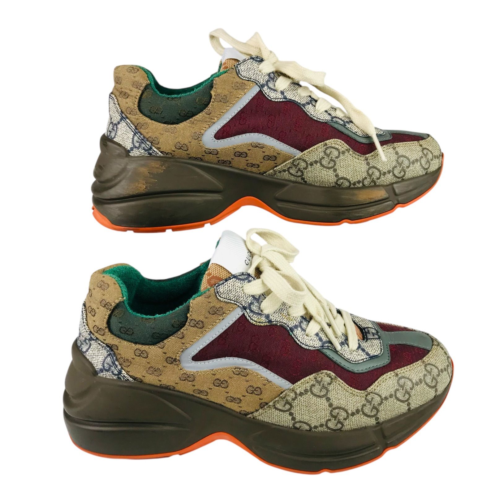 GUCCI☆グッチ【RHYTON・ライトン】レディース キャンバス切替し 