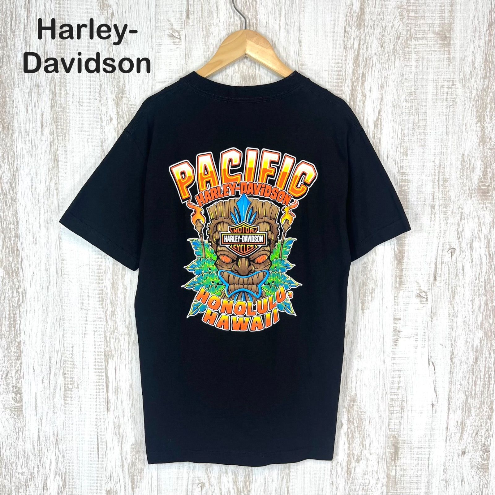 Harley-Davidson ハーレーダビッドソン ホノルル ハワイ ティキ像 両面 