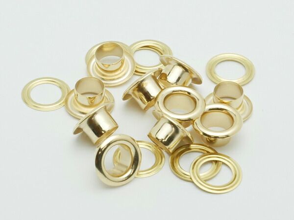 【箱売り】ハトメリング No.500 本金（座金はキリンス） 外径11.5×高さ6×内径6.9mm 2000ヶ まとめ買い（業販） ハトメリング箱売り レザークラフトぱれっと