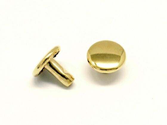【箱売り】両面カシメ 中 本金 φ9mm｜足の長さ8mm 1000ヶ まとめ買い（業販） カシメ箱売り レザークラフトぱれっと 26,323円
