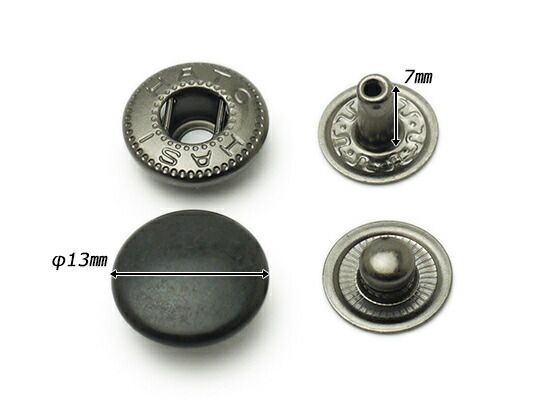 【箱売り】バネホック 大 ダール φ13mm｜足の長さ7mm 1000ヶ まとめ買い（業販） ホック箱売り レザークラフトぱれっと