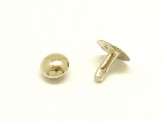 【箱売り】玉飾りカシメ 小 ニッケル φ7mm｜足の長さ7mm 1000ヶ まとめ買い（業販） カシメ箱売り レザークラフトぱれっと 6,778円