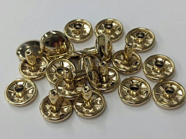 【箱売り】両面カシメ 大 本金 φ12mm｜足の長さ10mm（全長11.7mm） 1000ヶ まとめ買い（業販） カシメ箱売り レザークラフトぱれっと