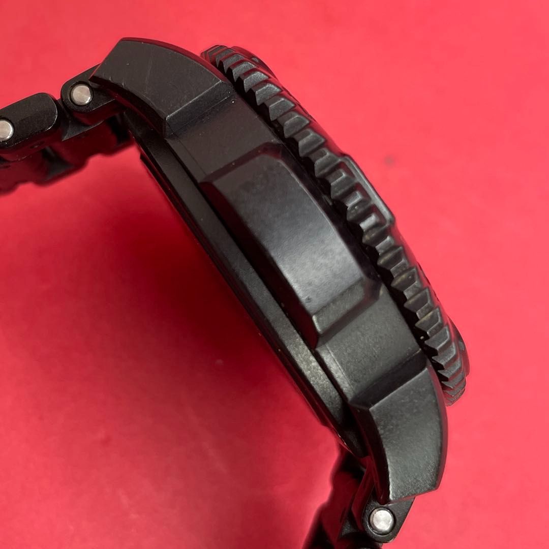 腕時計ミリタリー3080 LUMINOX 3080 フルカーボン仕様 オールブラック クロノグラフ