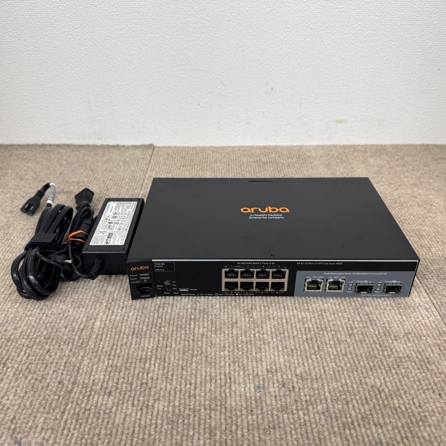 Aruba J9777A Switch 0 2530-8G HPE 8G x - 1 I | Hpe HP Managed スイッチ