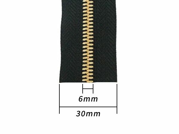 【YKKまとめ売り】シンメトリックファスナー 5号 ゴールド 全5色 10m巻 ファスナー シンメトリックメートル売り レザークラフトぱれっと