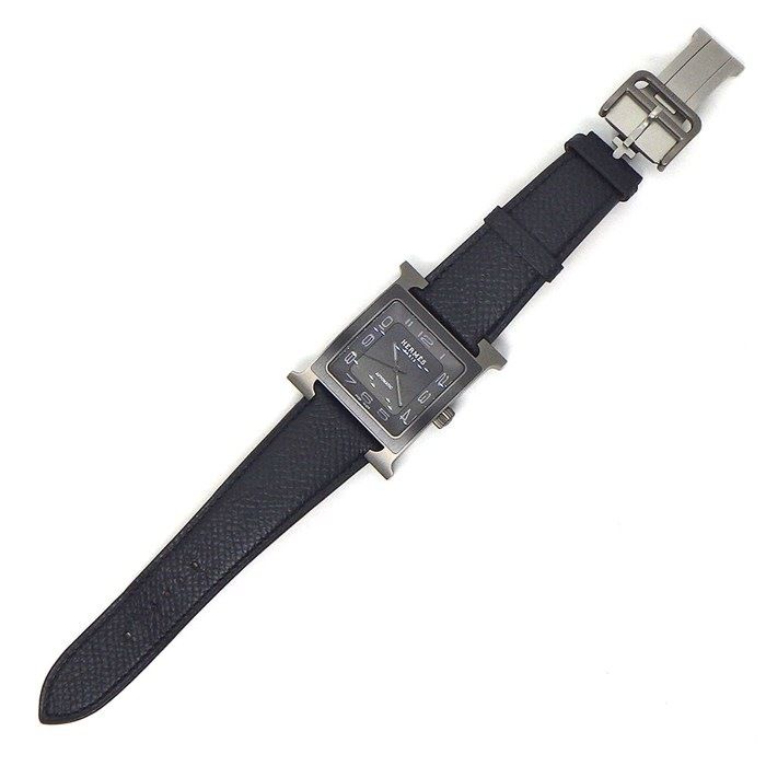 エルメス HERMES 腕時計 Hウォッチ HH5.841C 裏スケ スクエア サテン