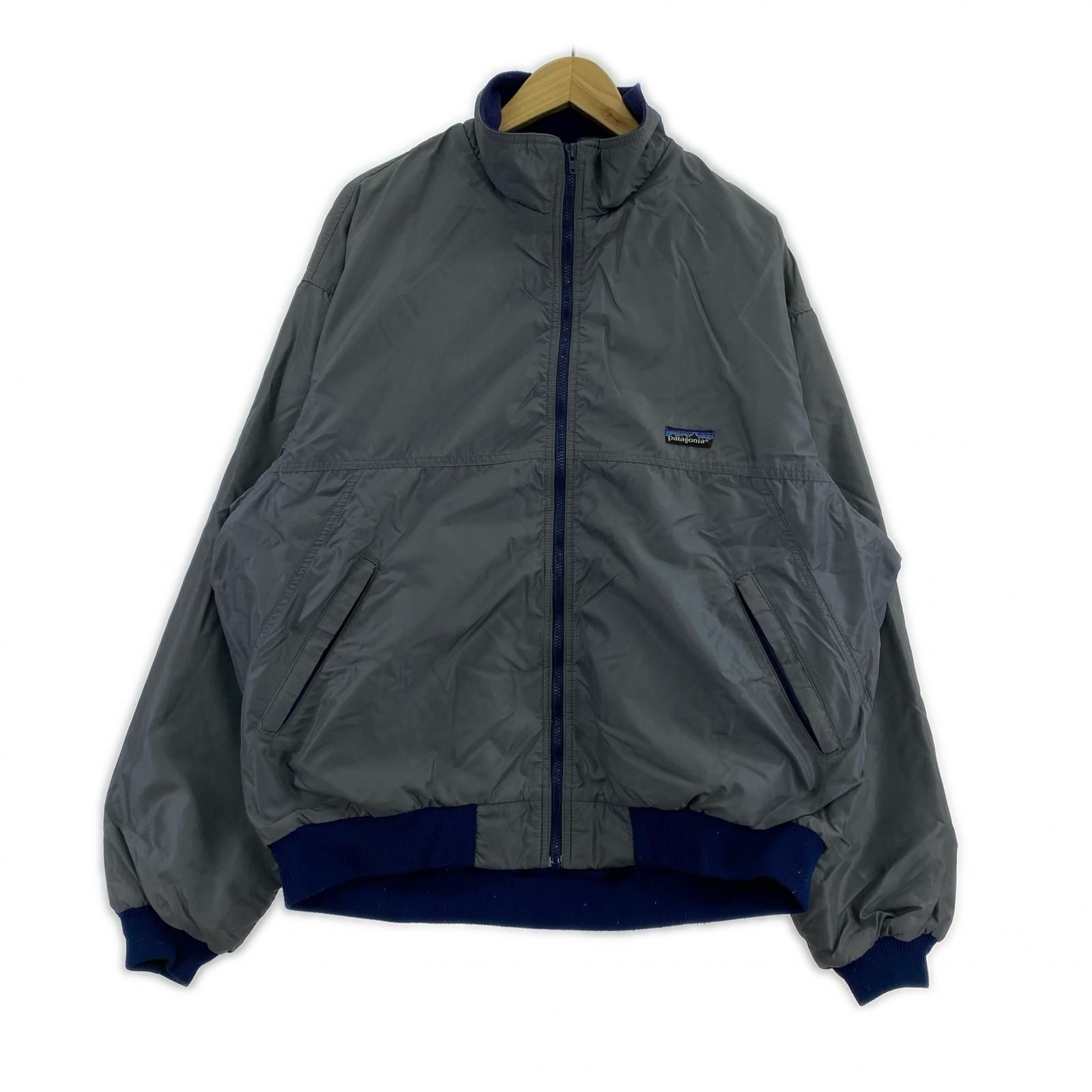 80s patagonia シェルドシンチラジャケット グレー XL - メルカリ