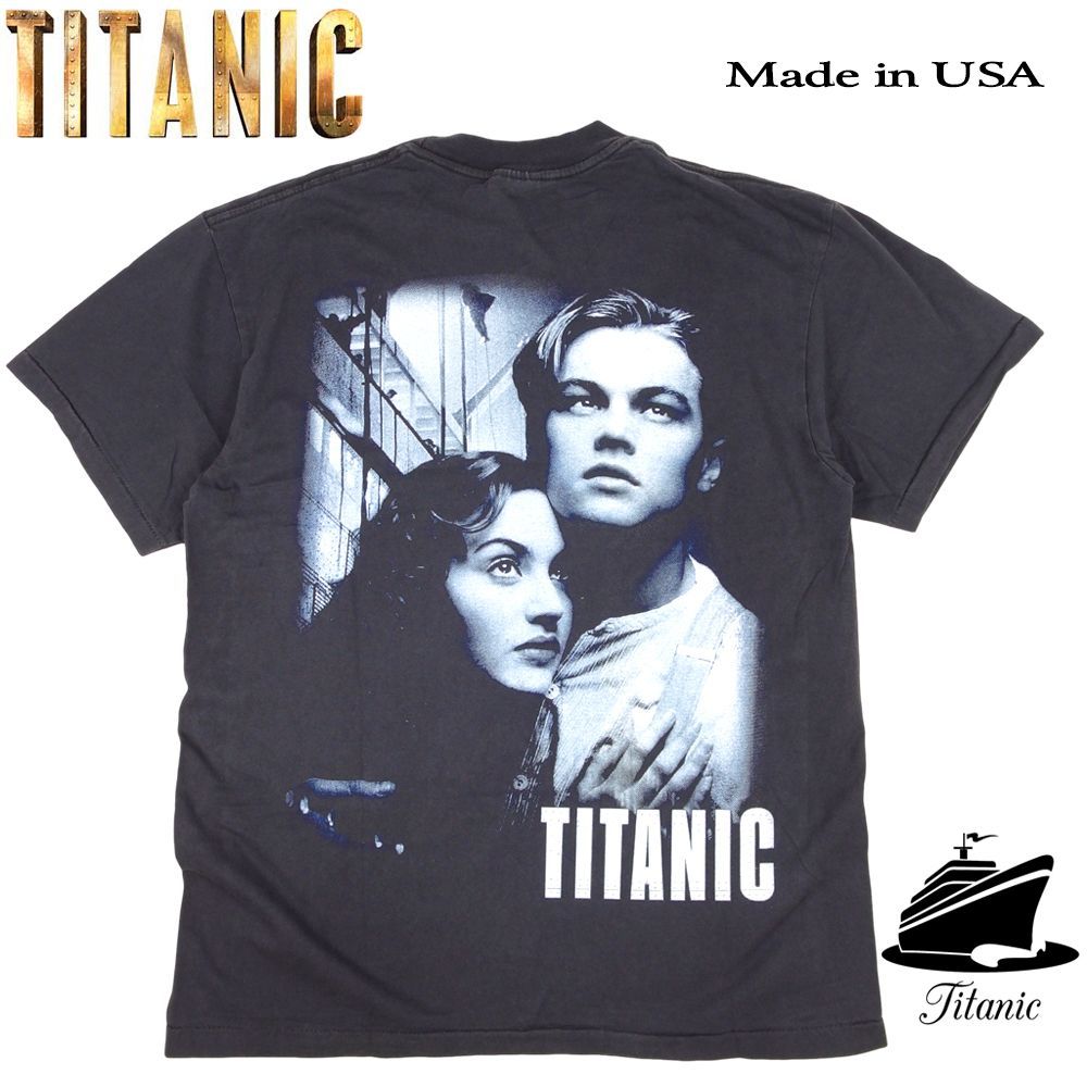 390 TITANIC タイタニック 1997年 ムービー Tシャツ ブラック Lサイズ