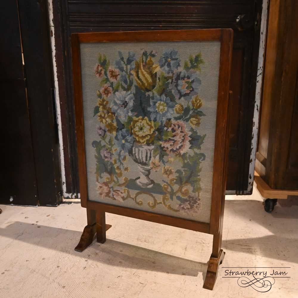 L3710-82 英国アンティーク ファイヤースクリーン フラワー スタンド