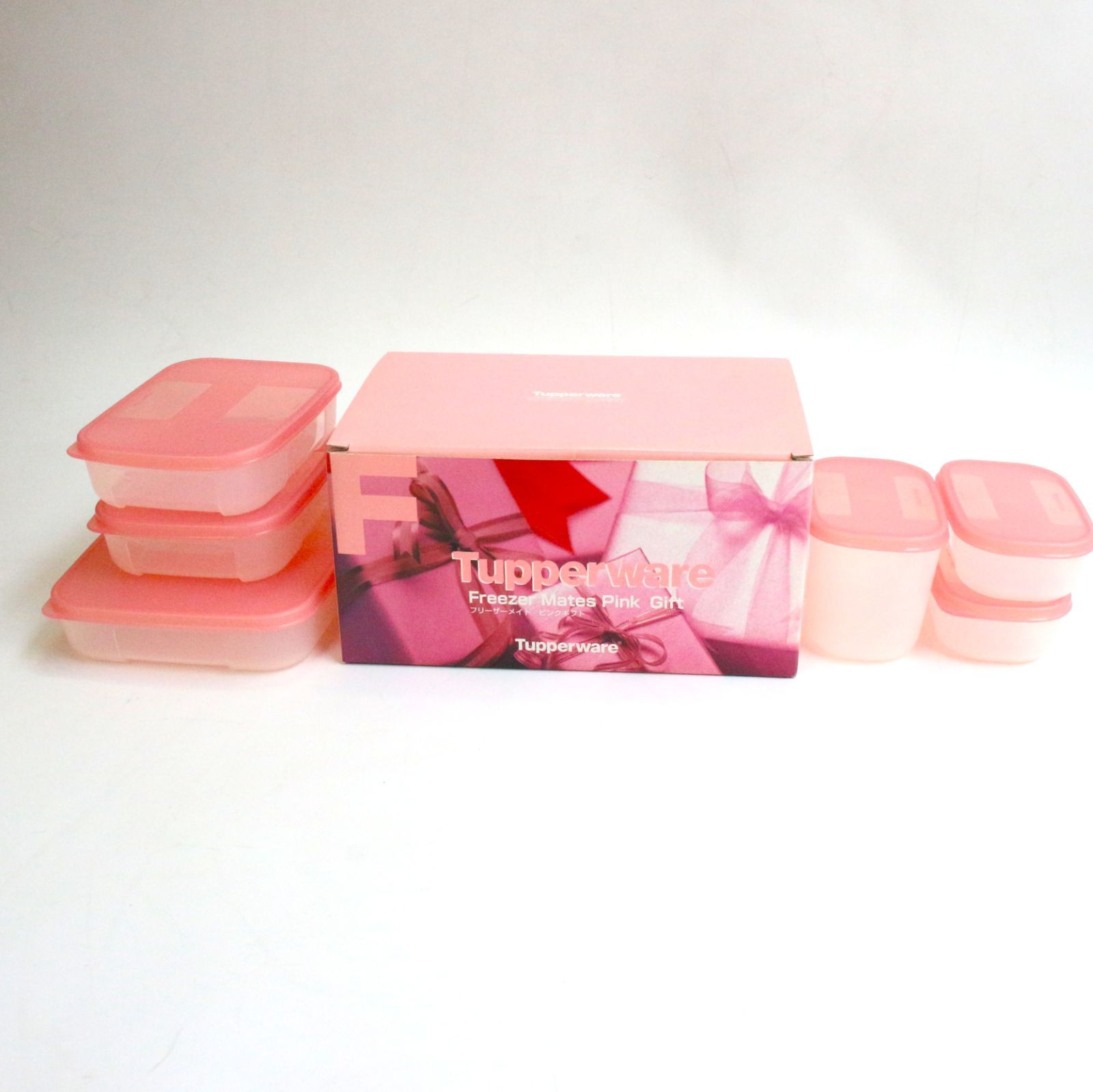 TM_063】Tupperware タッパーウェア Freezer Mates Pink Gift