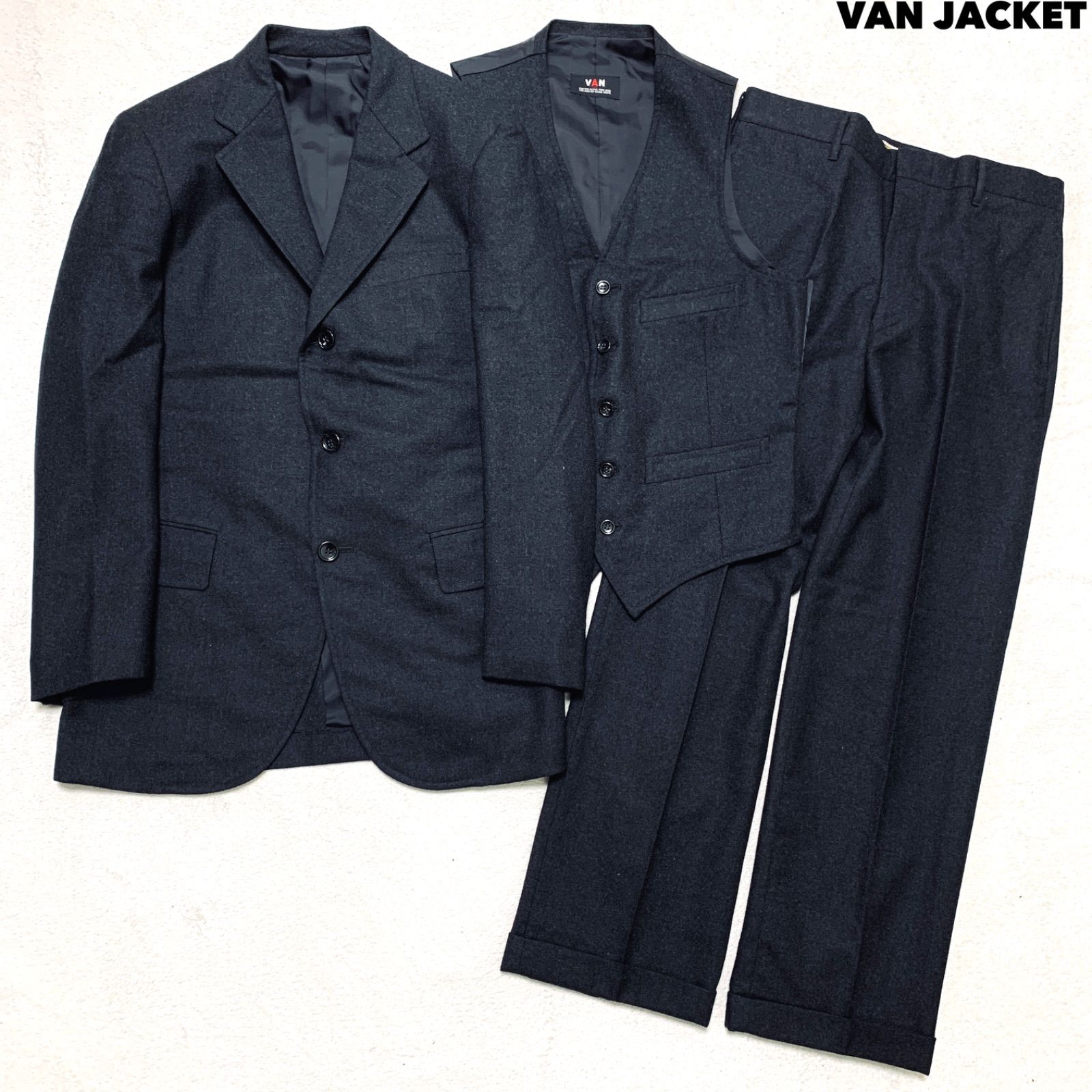 VAN JACKET セットアップ スーツ スリーピース 3ピース テーラード 