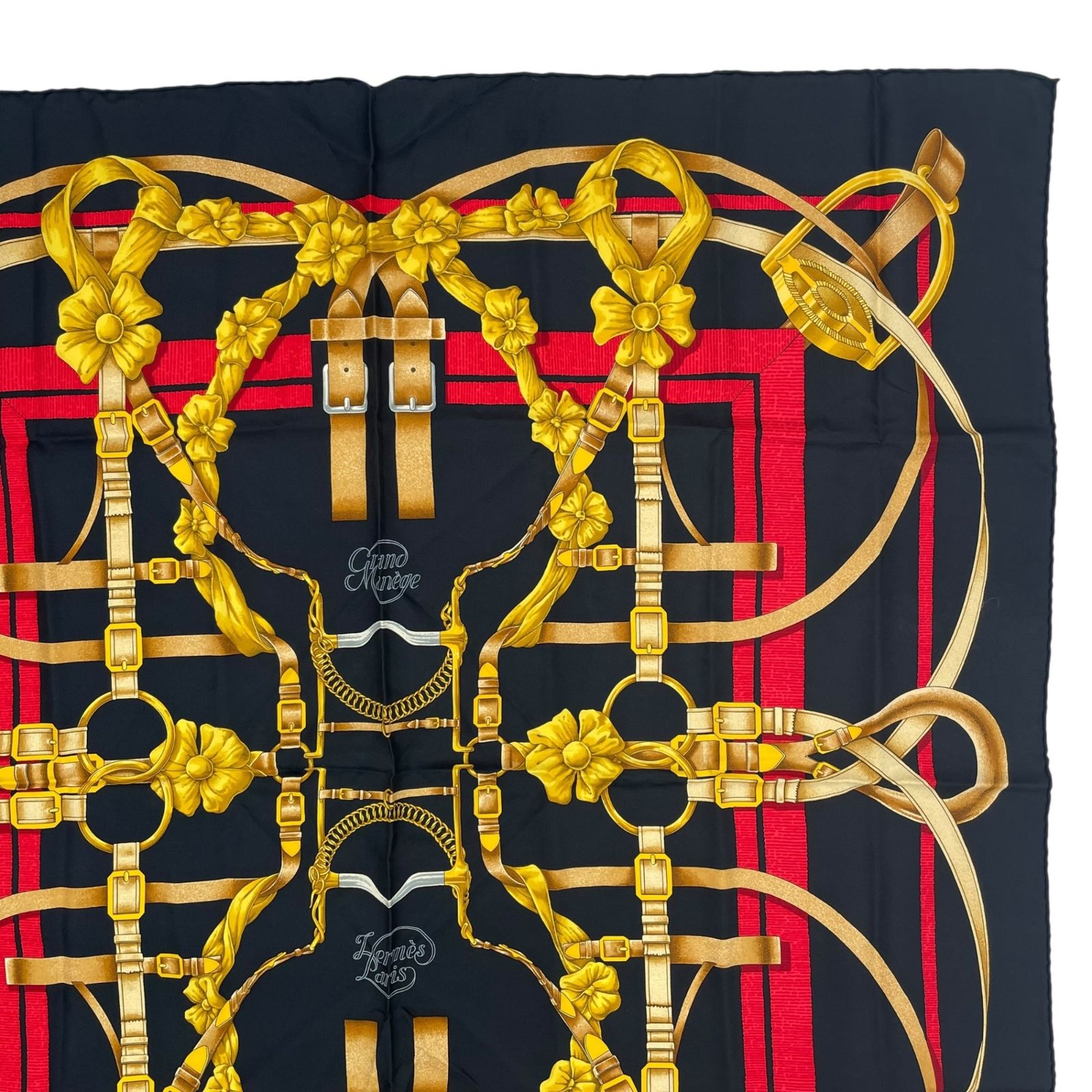 【新品未使用】HERMES カレ90 グランマネージュGrand Manège 美品 HERMES エルメス スカーフ シルク カレ90 グランマネージュ
