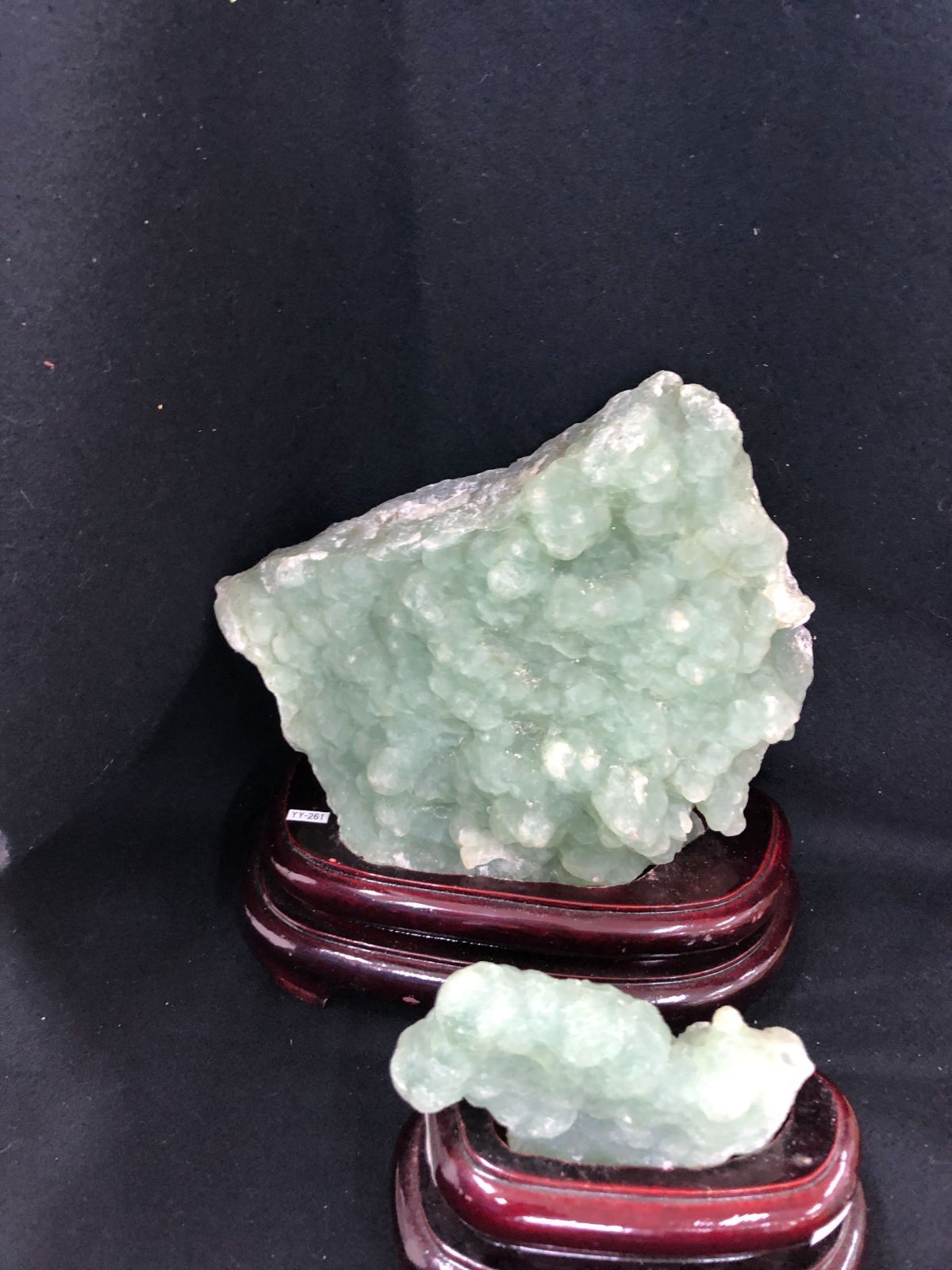 プレナイト原石BOX 台座付き Australia産