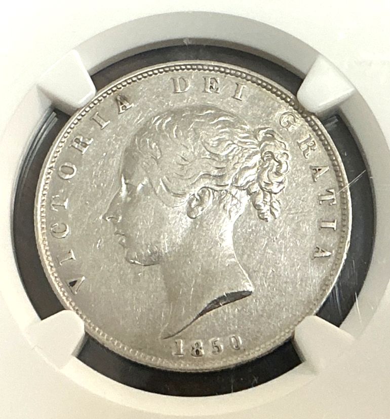 1850年 イギリス ハーフクラウン - NGC XF40 - メルカリ
