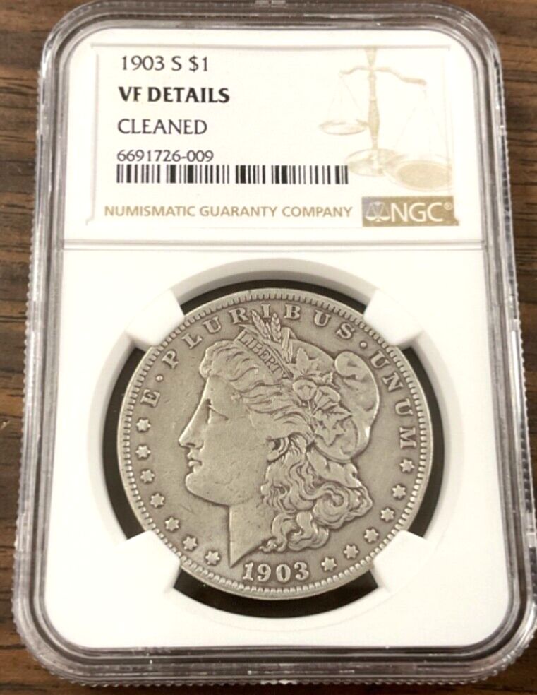 1903-S 1 ドル モルガン銀貨 - NGC VF 詳細 - より良い日付 - メルカリ