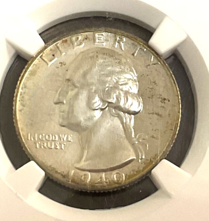 キ*2様 【早い物勝ち】1940年 ワシントン クォーター ダラー 銀貨　86年 1940年ワシントンクォーター銀貨プルーフNGC PF66 - メルカリ