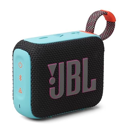 JBL GO 4 Bluetoothスピーカー USB C充電 IP 67防塵防水 アプリ対応 パッシブラジエーター搭載 ポータブル ファンキーブラック po e 27 a 858