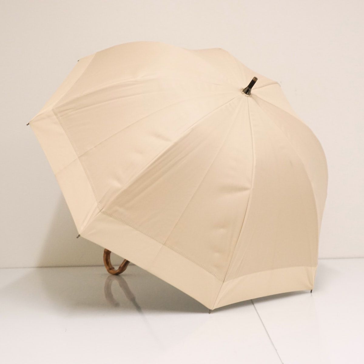 完全遮光日傘 芦屋ロサブラン USED美品 ショートサイズ シャンパン